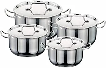 Bohara 119130 Stainless Steel Kitchen Utensils Cookpot 4-Pieces Set