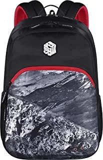 Superbak Montana Backpack, 39 Liter Capacity, Black-Red
