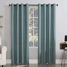 Sun Zero Columbia 2-pack Thermal Energy Saving 100% Blackout Grommet Curtain Panel Pair, 50