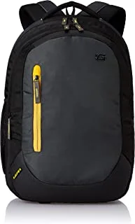 Gear ECO1 Water Resistant Laptop Backpack for Unisex, 24 Liter Capacity, Grey/Black/Yellow