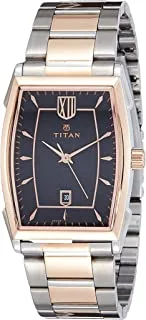 Titan Men's Quartz Watch with Analog Display and Stainless Steel Bracelet 1692KM01