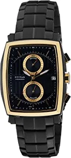 Titan Men's Quartz Watch with Analog Display and Stainless Steel Bracelet 1660KM02