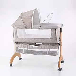 Dreeba Beside Baby Crib with Mosquito net and adjustable hight for Newborns and Infants - WBB-602 G