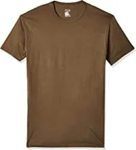 MJ Soffe Men's Core Undershirt T-Shirts (3 Pack), Woodland Brown