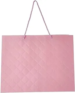 Hotpack Paper Gift Bags, 1 Pieces, Pink, 38cm x 30cm x 30cm - HSMPLBP3830