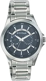 ساعة تيتان للرجال كوارتز بشاشة عرض أنالوج وسوار ستانلس ستيل 9323SM02