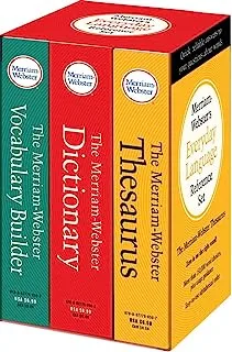Merriam-webster's everyday language reference set: Includes: The Merriam-Webster Dictionary, The Merriam-Webster Thesaurus, and The Merriam-Webster Vocabulary Builder