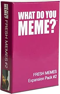 WHAT DO YOU MEME? Fresh Memes #2 Expansion Pack - Adult Card Games for Game Night from