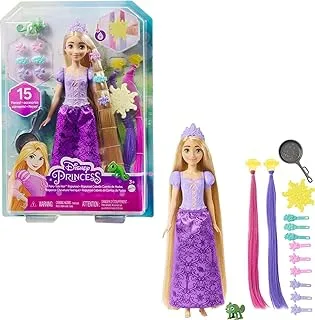 Disney Princess Toys, Rapunzel Doll With Color-Change Hair Extensions And Hair-Styling Pieces, Inspired By The Disney Movie