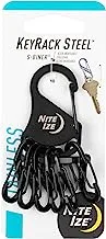 Nite Ize Keyrack, Stainless Steel Carabiner Key Chain