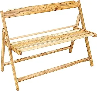 Tramontina Beer Foldable Bench With Sanded Finish Teak Wood FSC Certified