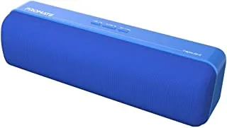 Promate Portable Wireless Speaker, Premium True 6W HD Bluetooth 5.0 Speaker with 4H Playtime, 3.5mm Audio Jack, USB Media Port and Micro SD Card Slot, Capsule-2.Blue