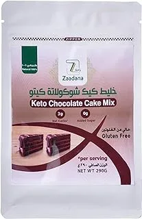 Zaadna Natural Keto Chocolate Cake Mix, 290 gm