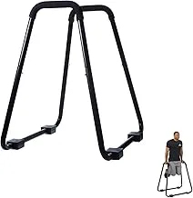 Champ Kit Dip Bar | Professional Strength Training Equipment for Calisthenics & Fitness Exercises | Foam-Padded | High Weight Capacity up to 340kg | Non-Slip, Black