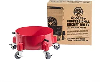 Chemical Guys ‎ACC1001R Creeper Rolling Bucket Dolly for Car Washing, Detailing, Garage & More, Red