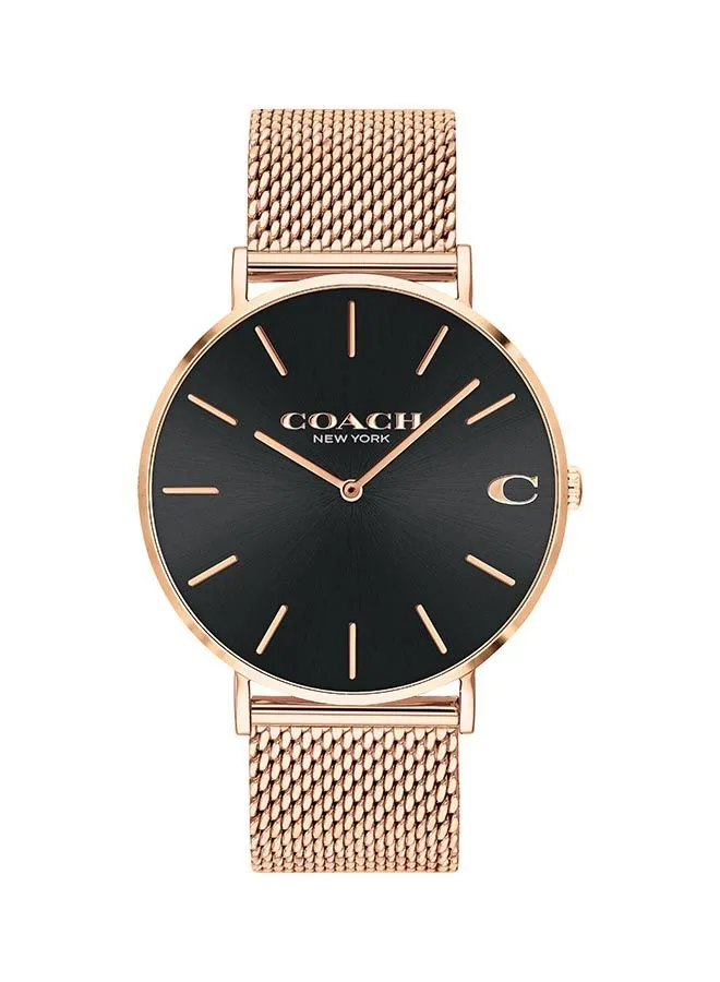 COACH Men's Analog Round Stainless Steel Wrist Watch 14602552 - 41 mm