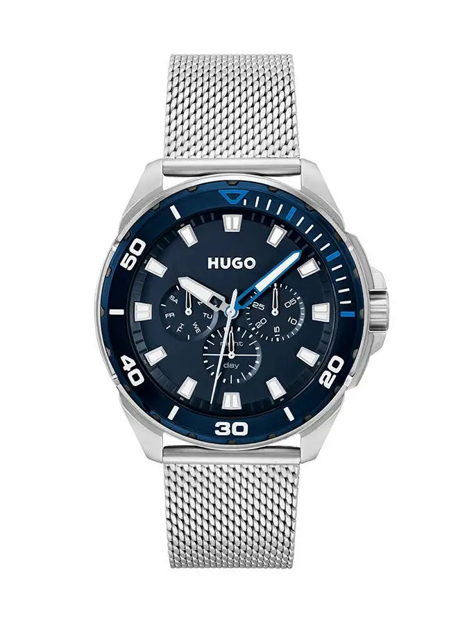 HUGO BOSS Mens Analog Round Stainless Steel Wrist Watch 1530287 - 44 mm