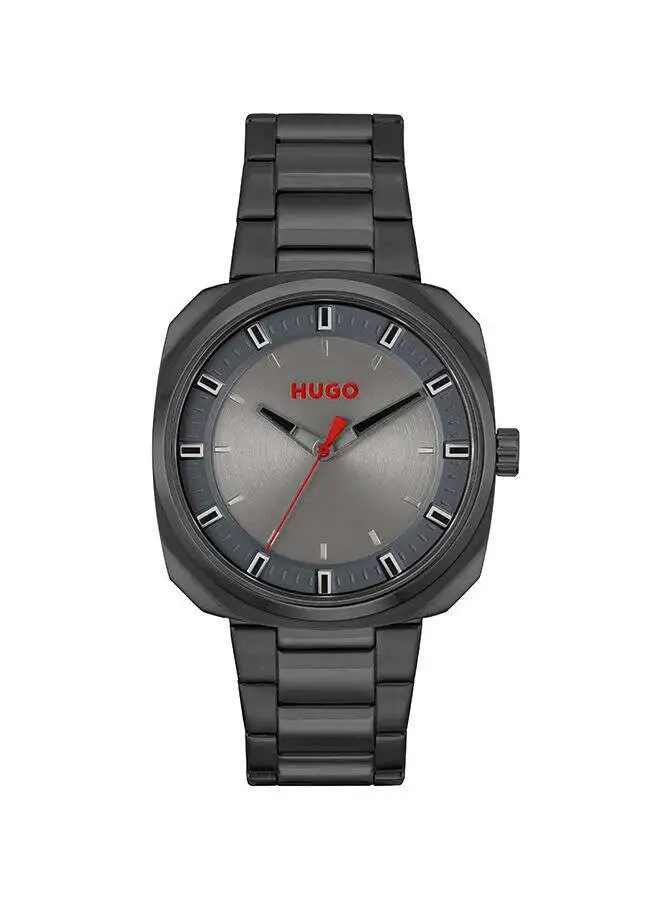 HUGO BOSS Men Analog Octagon Shape Stainless Steel Wrist Watch 42 mm
