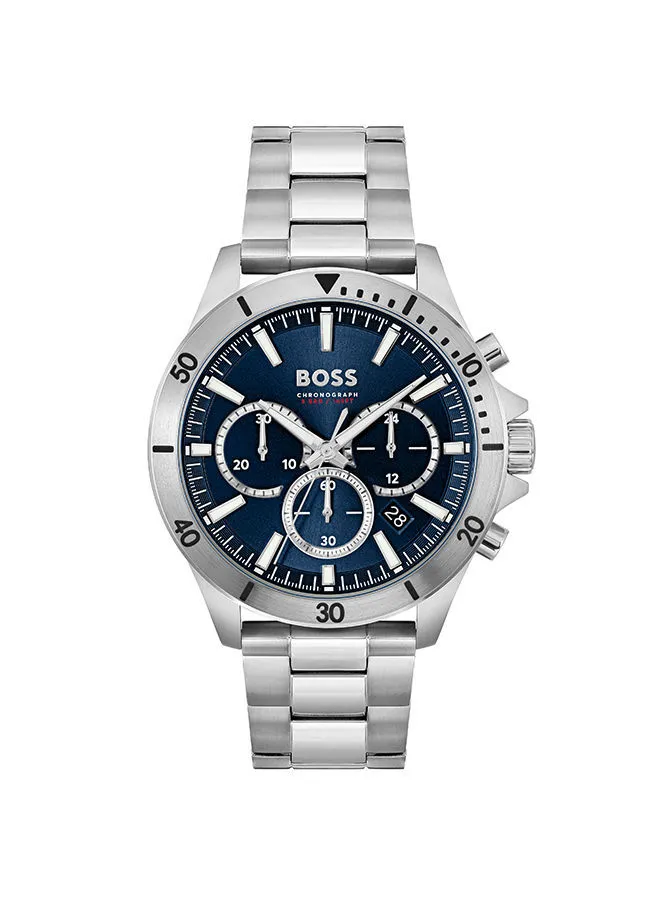 HUGO BOSS Men's Chronograph Round Stainless Steel Wrist Watch 1514069 - 45 mm