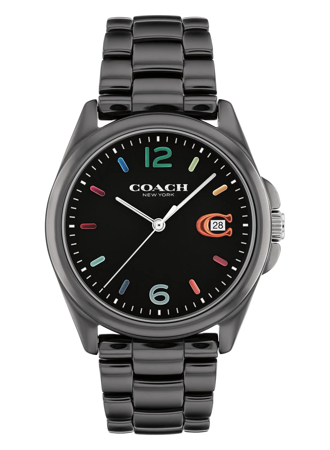 COACH Women's Analog Round Ceramic Wrist Watch 14503927 - 36 mm