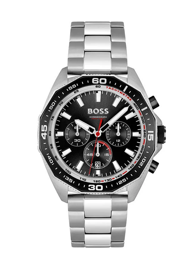 HUGO BOSS Men's Chronograph Round Stainless Steel Wrist Watch 1513971 - 44 mm