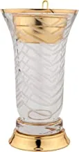 Al Saif Glass Incense Burner, 11 cm x 19.5 cm Size, Transparent