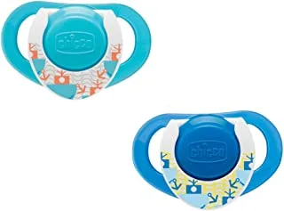 Chicco Physioring Blue Sil 4M+ 2 Pcs, 00072932210000