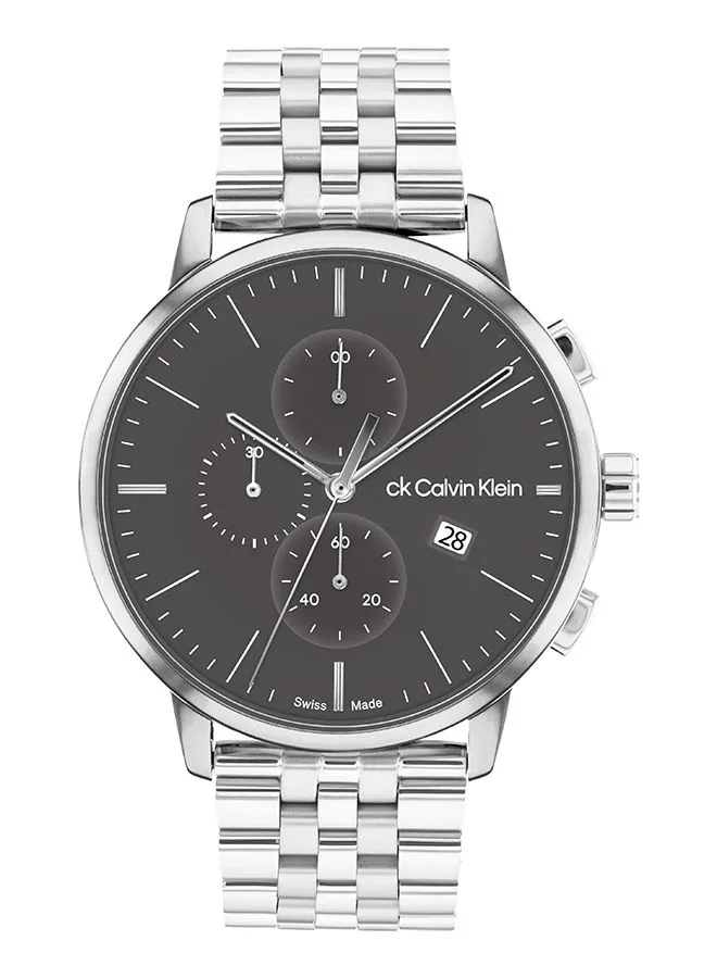 CALVIN KLEIN Men's Analog Round Stainless Steel Wrist Watch 25000035 - 44 mm