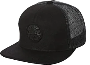 Rip Curl Icons Trucker Hat, Mesh Back Cap Snapback for Men, Adjustable, Midnight Wetty, One size