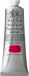 طلاء أكريليك احترافي من وينسور ونيوتن ، أنبوب 60 مل (2 أونصة) ، دائم Alizarin Crimson