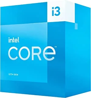 معالج سطح المكتب Intel Core i3-13100 رباعي النواة (4 P-cores + 0 E-cores) ذاكرة تخزين مؤقت سعة 12 ميجابايت ، حتى 4.5 جيجاهرتز