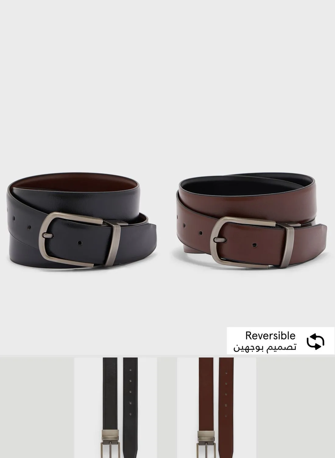 Robert Wood Genuine Leather Formal Belt