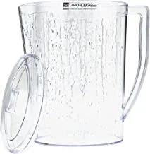 Royalford 1.80L Rainbow Water Jug- RF10894 Break Resistant Plastic Jug with a Comfortable Handle Perfect for Serving Fruit Juices, Water Long-Lasting Construction Blue
