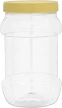 Round Air-Tight PET Jar, 1500ml Plastic Container, RF11098 Keeps Your Food Fresh Portable and Lightweight Healthier Choice BPA and Odour Free Leak-Proof