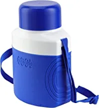 Royalford 1.5 L Cool Strong Water Bottle- RF11345 Premium Plastic Bottle with Attached Belt Sturdy, Long-Lasting and Attractive Design Blue