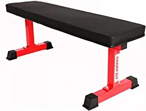 Champ Kit Dream Flat Bench | 1000 Lb Rated Bench For Weightlifting | Maximum Weight Capacity: ‎700 Pounds | Lightweight and Legendary Stability | Easy to Store