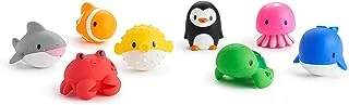 Munchkin Floating Ocean Animal Rubber Bath Toys 8-Pieces