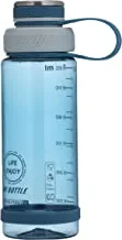 زجاجة مياه من رويال فورد بسعة 650 مل- زجاجة بلاستيكية شفافة RF11117 مع قفل سهل الالتواء مرفق به تصميم أنيق وخفيف الوزن وسهل الحمل عالي الجودة وغير سام وصديق للبيئة باللون الأزرق