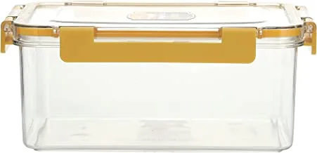 Royalford 550 ML Rectangular Airtight Container With A Lid-RF11251 Plastic Container With A Silicone Sealing Ring Fitted Lid Transparent, Leak-Proof And Durable Design
