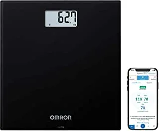 OMRON HN300T2 Intelli IT Smart Bathroom Scales for Body weight – Digital Weighing Scales with Bluetooth Compatibility with App for Smart Phone