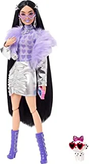 Barbie Extra Doll - Purple Fur Purple Boots