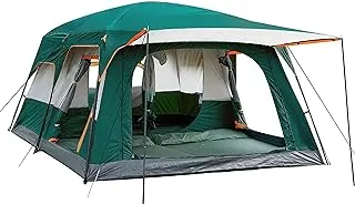 Joyzzz Camping Tent, Extra Large Tent 8-12 Person Family Cabin Tent, Double Layer Waterproof, 3 Doors and 3 Windows with Mesh, Big Tent for Camping, Outdoor, Picnic, Family, Friends Gathering