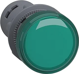 Schneider Signaling Harmony XA2E_ Pilot light, plastic, green, Ø 22 mm, with integral LED, 220…230V AC, Anti-interference_ [XA2EVM3LC]