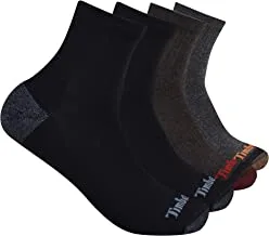 Timberland mens 4-pack Half Cushioned Quarter Socks Quarter Socks