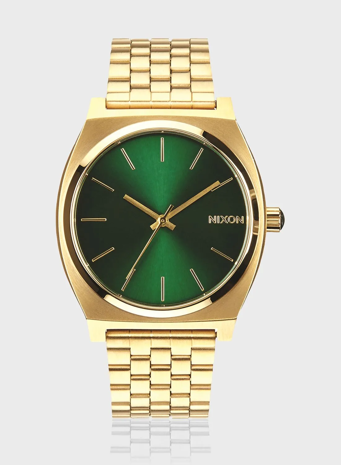 NIXON Time Teller Gold / Green Sunray Watch