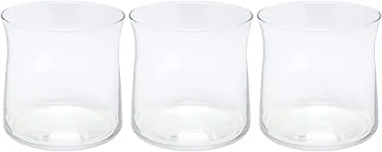 LAV 3 Peices Vera Glass Cups, 350 ml, Clear