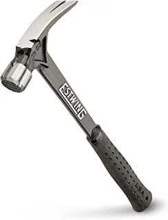 ESTWING Ultra Series Hammer - 19 oz Rip Claw Framer with Milled Face & Shock Reduction Grip - EB-19SM, Black