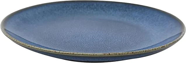 Trust Pro Oven Dish Porcelein Flat Bowl, 12 Pieces, 26 cm, Blue
