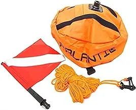 Scuba Choice Palantic Scuba Diving Spearfishing Nylon Ball Shape Float with Dive Flag