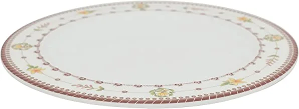 Narjis Flat Plate, 12 Pieces, 20 cm, White
